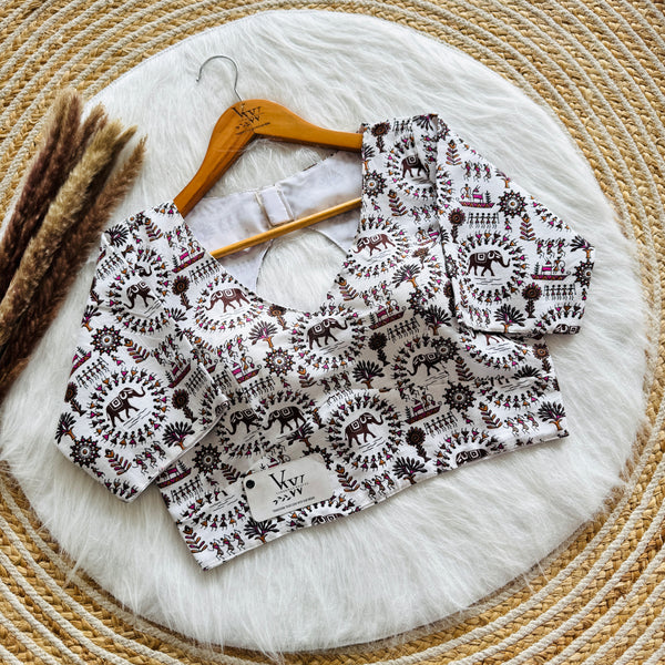 Traditional Ajrakh Cotton Blouse