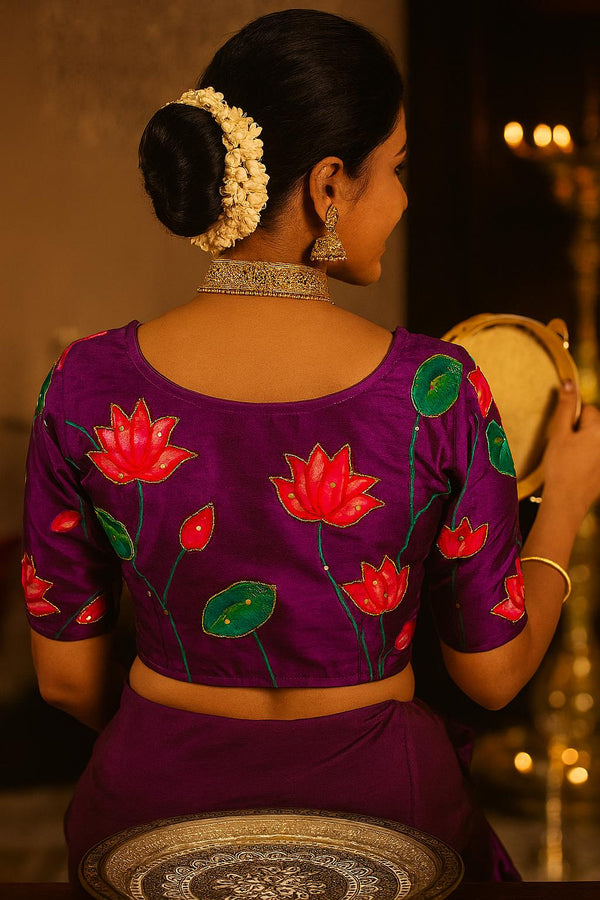 Artisan's Touch - Kalamkari Printed Blouse with Handwork