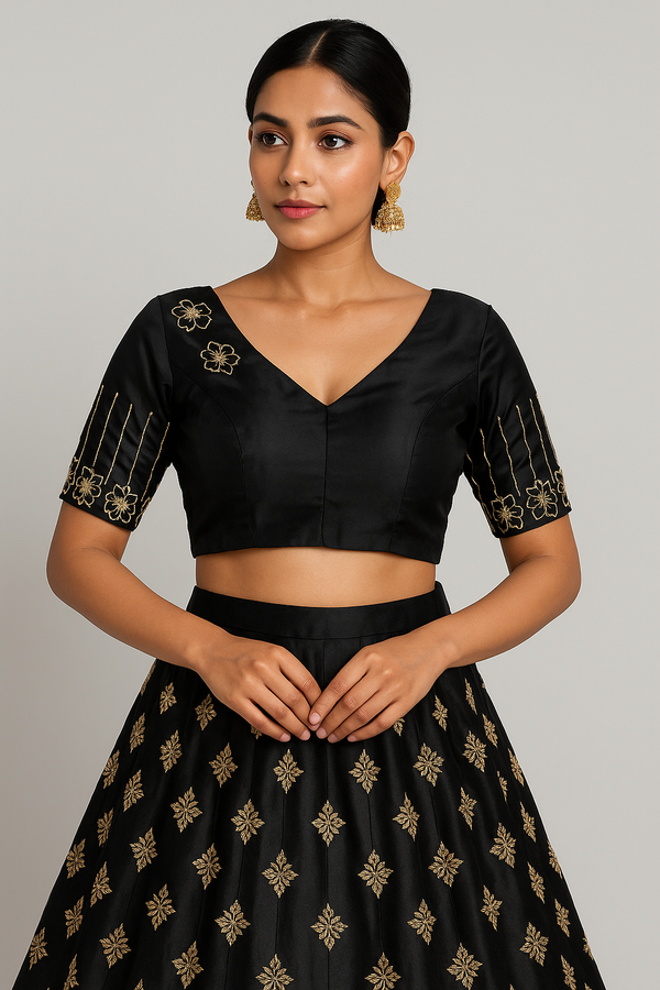 Floral Fantasy: Hand Crafted Blouse