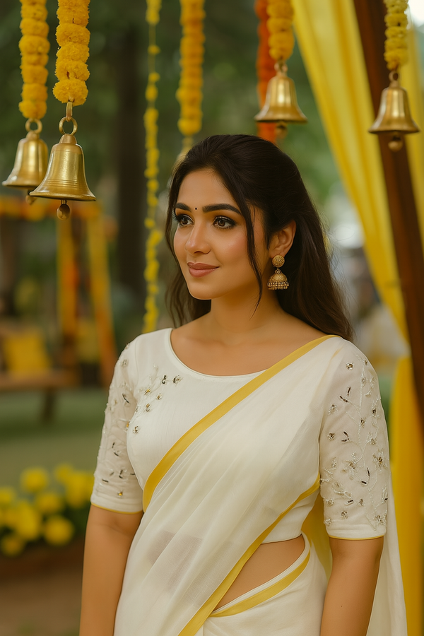 White Handwork Blouse