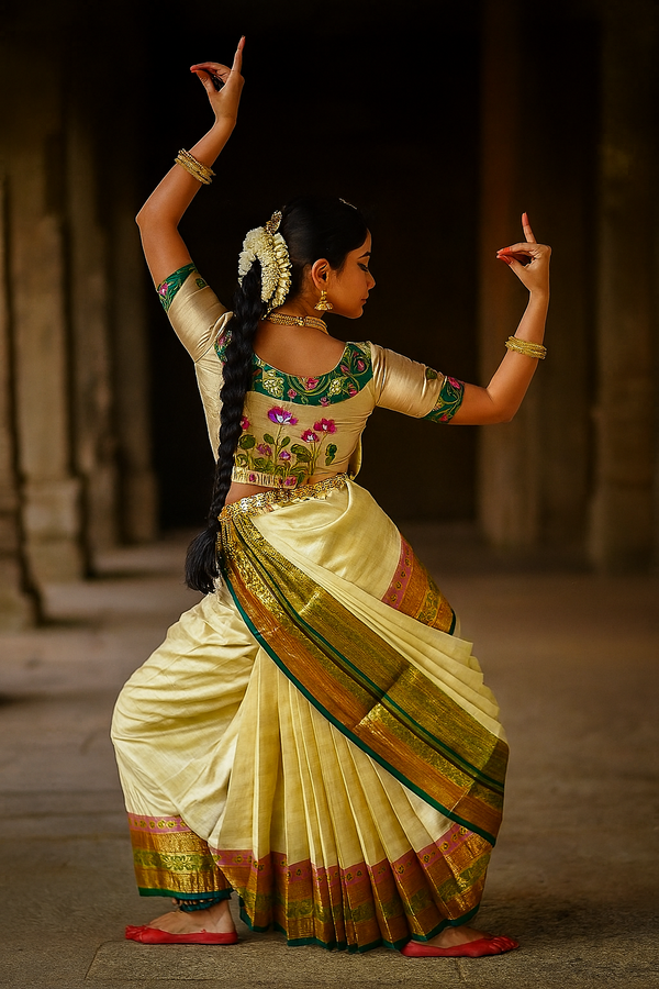 Lotus Bloom: Chikoo Colour Blouse with Handwork