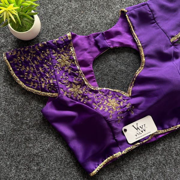 Blossoming Elegance: Hand Embroidered Blouse