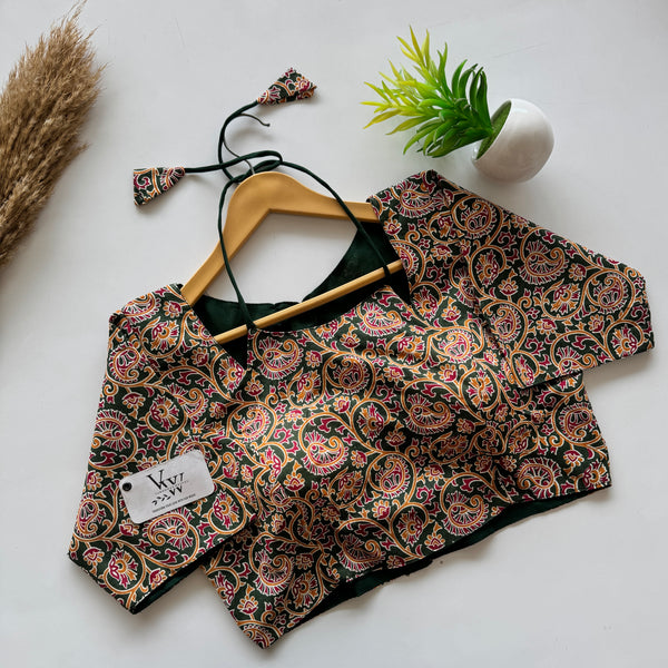 Beautifully Crafted Ajrakh Cotton Blouse
