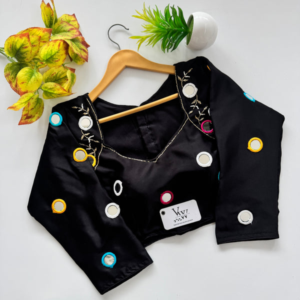 Embellished with Heavy Mirror Work: Designer Blouse for Navratri