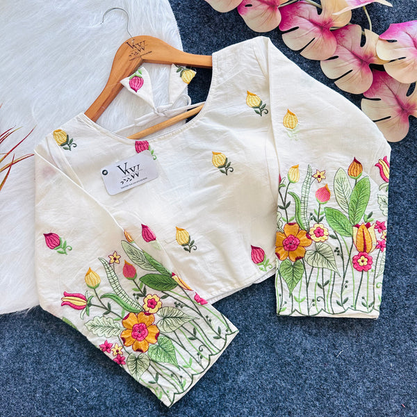 Cotton Elegance: Khaadi Blouse 3