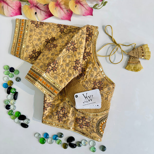 Avnii Royal Bridal Embroidery Blouse - Heavy Embellishments