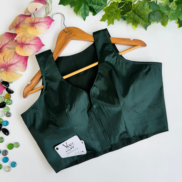 Eena Luxurious Soft Silk Plain Blouse - Boutique Style