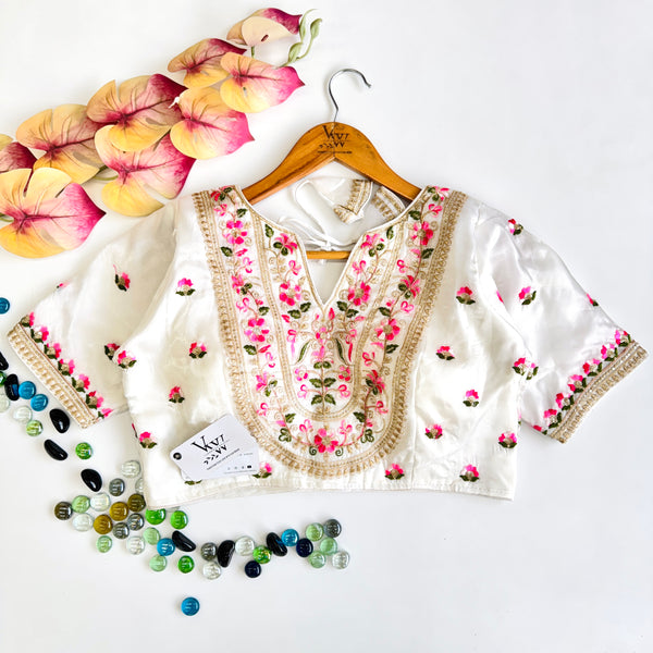 Mahii Embroidered Elegance - Heavy Embroidery Blouse with Sequence