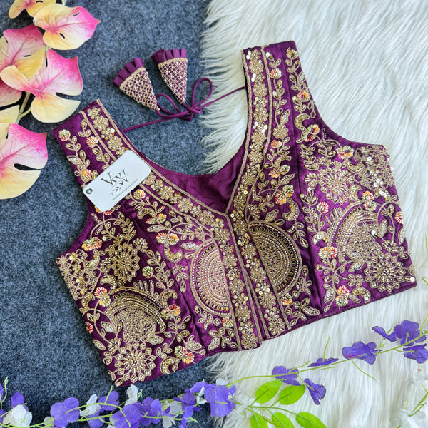 Masterpiece Elegance - Heavy Handcrafted Sleeveless Blouse