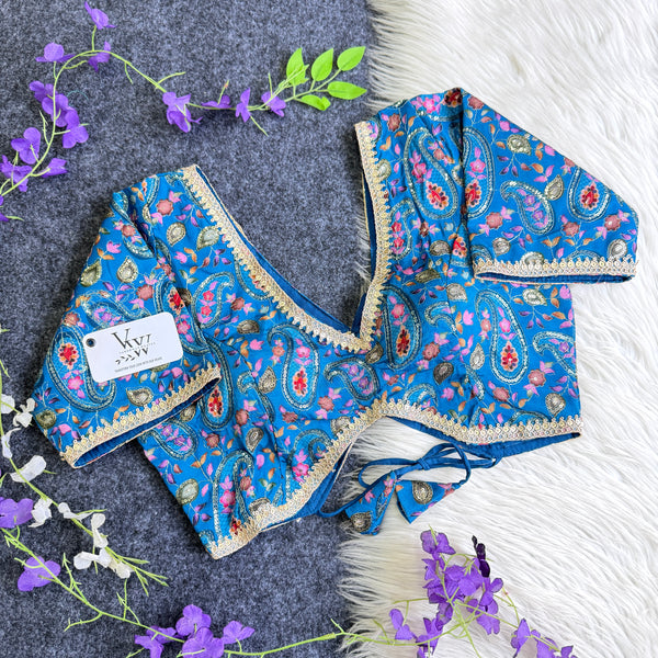 Embroidered Luxury - Pure Chinnon Blouse