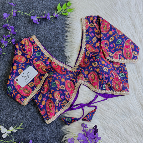 Embroidered Luxury - Pure Chinnon Blouse